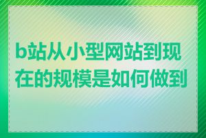 b站从小型网站到现在的规模是如何做到的