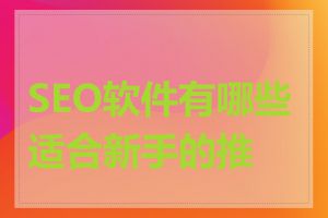 SEO软件有哪些适合新手的推荐