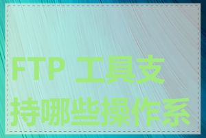 FTP 工具支持哪些操作系统