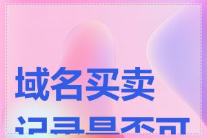 域名买卖记录是否可靠