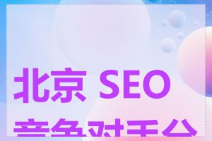 北京 SEO 竞争对手分析