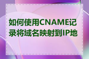 如何使用CNAME记录将域名映射到IP地址