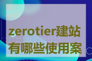 zerotier建站有哪些使用案例