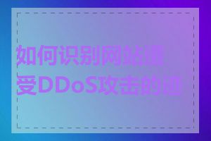 如何识别网站遭受DDoS攻击的迹象