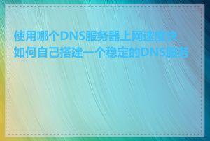 使用哪个DNS服务器上网速度快_如何自己搭建一个稳定的DNS服务器