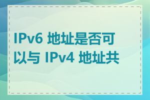 IPv6 地址是否可以与 IPv4 地址共存