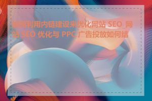 如何利用内链建设来优化网站 SEO_网站 SEO 优化与 PPC 广告投放如何结合