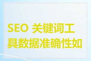 SEO 关键词工具数据准确性如何