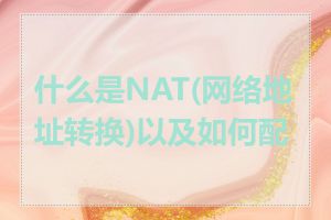 什么是NAT(网络地址转换)以及如何配置