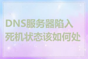 DNS服务器陷入死机状态该如何处理