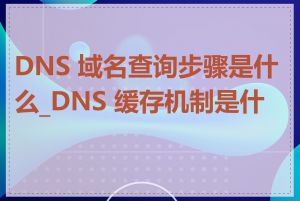 DNS 域名查询步骤是什么_DNS 缓存机制是什么