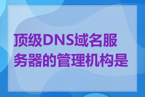 顶级DNS域名服务器的管理机构是谁