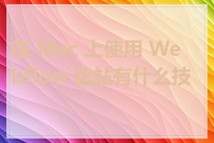 在 Mac 上使用 Webflow 建站有什么技巧