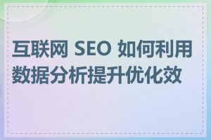 互联网 SEO 如何利用数据分析提升优化效果