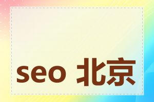 seo 北京有哪些公司
