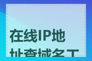 在线IP地址查域名工具