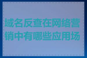 域名反查在网络营销中有哪些应用场景