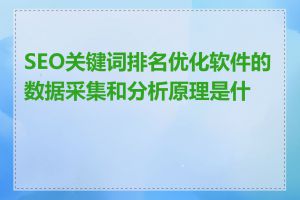 SEO关键词排名优化软件的数据采集和分析原理是什么