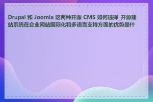 Drupal 和 Joomla 这两种开源 CMS 如何选择_开源建站系统在企业网站国际化和多语言支持方面的优势是什么