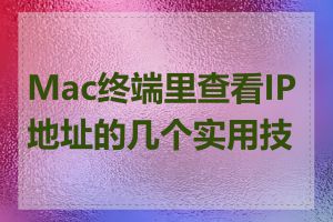 Mac终端里查看IP地址的几个实用技巧