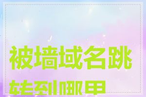 被墙域名跳转到哪里了