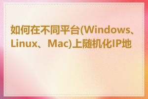 如何在不同平台(Windows、Linux、Mac)上随机化IP地址