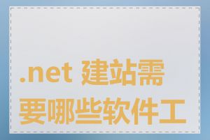 .net 建站需要哪些软件工具