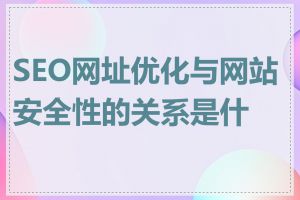 SEO网址优化与网站安全性的关系是什么