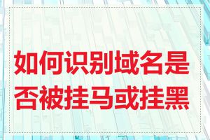 如何识别域名是否被挂马或挂黑链