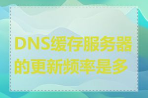 DNS缓存服务器的更新频率是多少