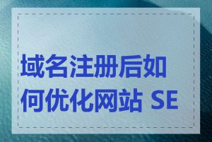 域名注册后如何优化网站 SEO
