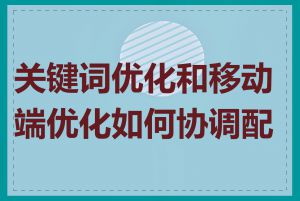 关键词优化和移动端优化如何协调配合