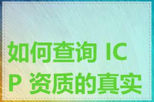 如何查询 ICP 资质的真实性