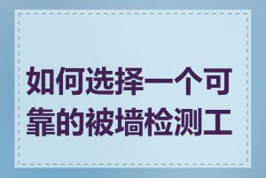 如何选择一个可靠的被墙检测工具
