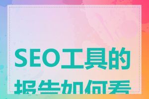 SEO工具的报告如何看懂