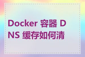 Docker 容器 DNS 缓存如何清理