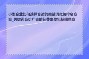 小型企业如何选择合适的关键词竞价排名方案_关键词竞价广告的花费主要包括哪些方面