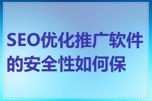 SEO优化推广软件的安全性如何保障