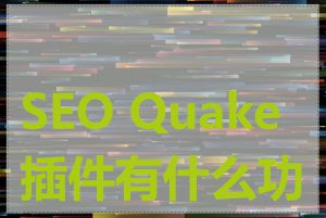 SEO Quake 插件有什么功能