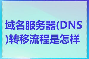 域名服务器(DNS)转移流程是怎样的