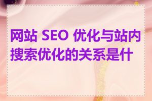 网站 SEO 优化与站内搜索优化的关系是什么