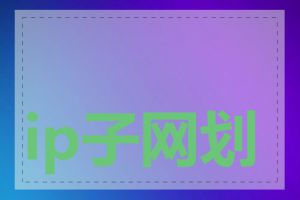 ip子网划分的重要性