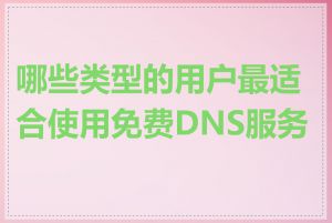 哪些类型的用户最适合使用免费DNS服务器