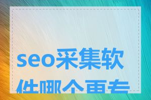 seo采集软件哪个更专业