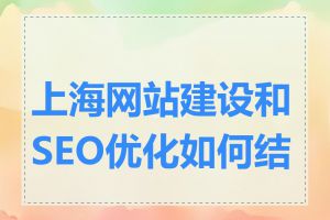 上海网站建设和SEO优化如何结合