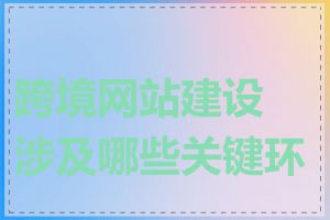跨境网站建设涉及哪些关键环节