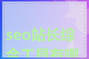 seo站长综合工具有哪些