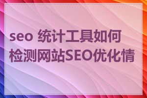 seo 统计工具如何检测网站SEO优化情况