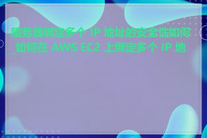服务器绑定多个 IP 地址的安全性如何_如何在 AWS EC2 上绑定多个 IP 地址