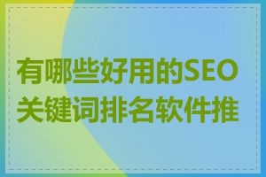 有哪些好用的SEO关键词排名软件推荐